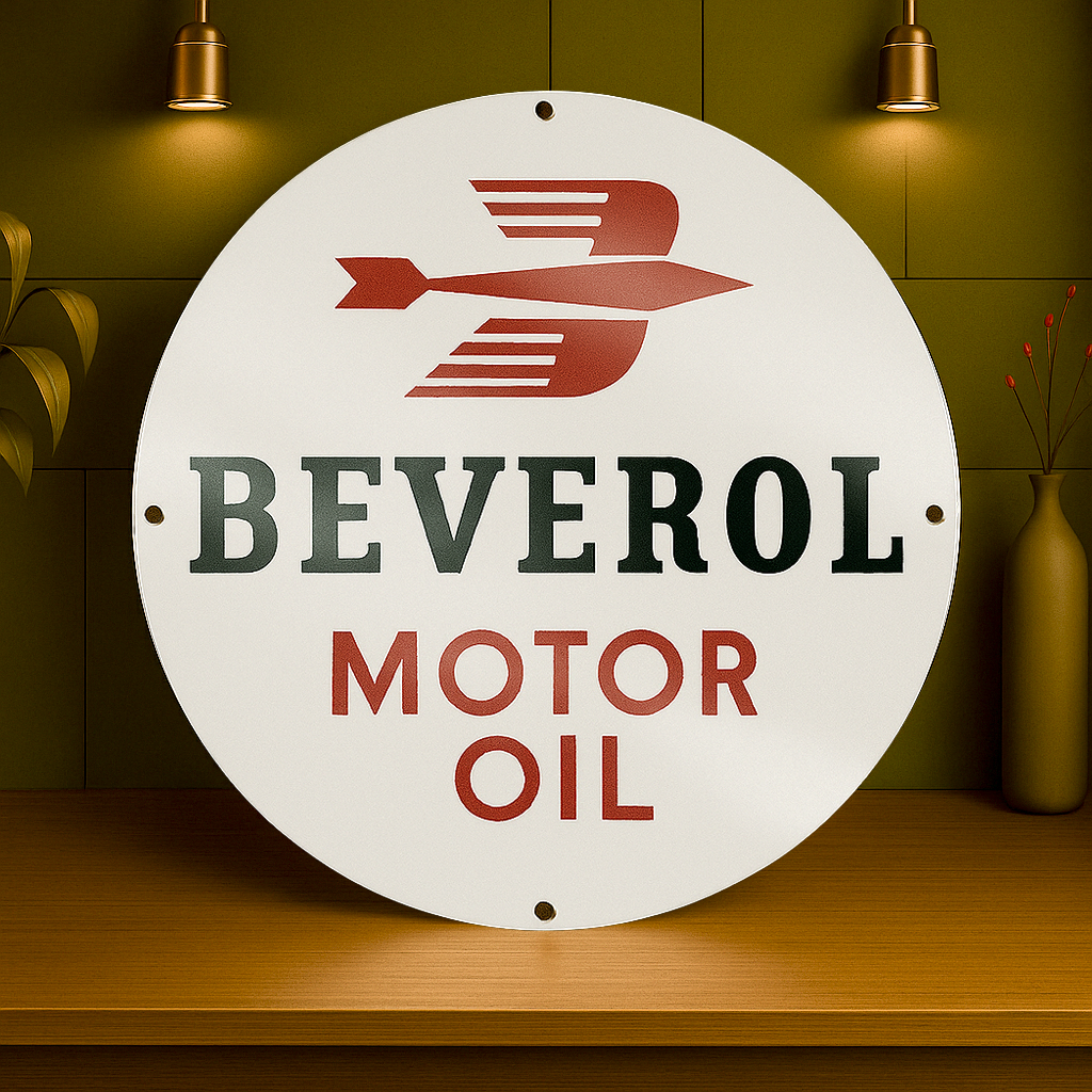 Beverol Motor Oil Metal Tabela