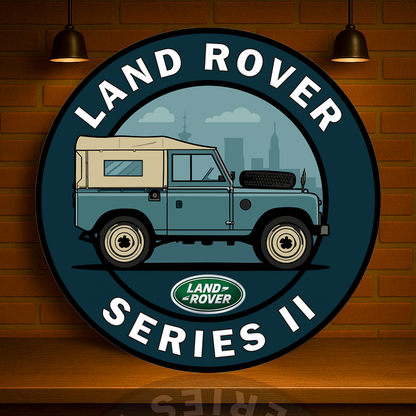 Land Rover Series II Off - Road Heritage Classic 4x4 Metal Tabela