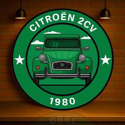 Citroën 2CV (1980) The Iconic French Utility Car Metal Tabela