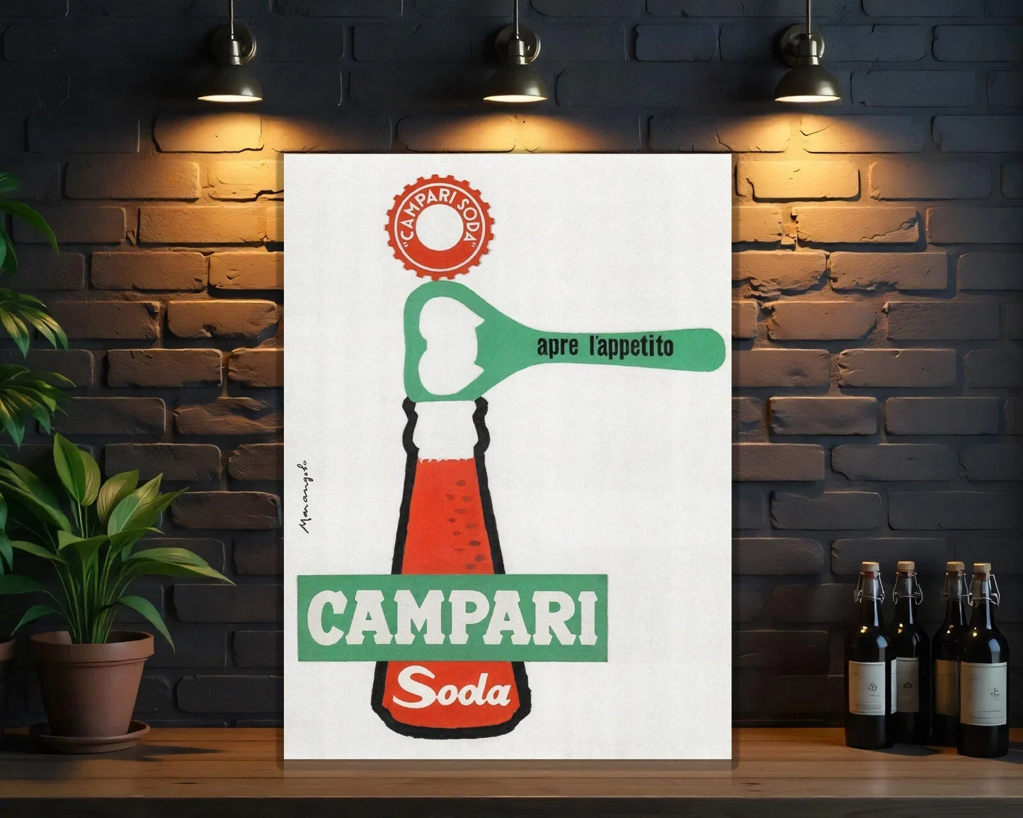 Campari Soda Bottle Opener Metal Tabela