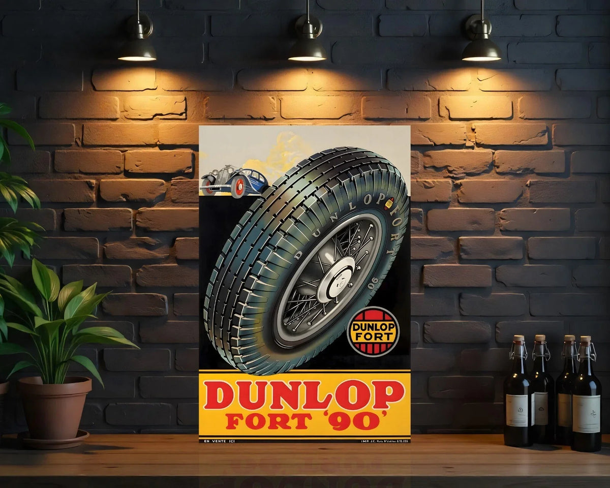 DUNLOP FORT '90' Metal Tabela