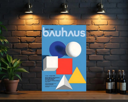 Bauhaus 1919 - 1969 Geometric Metal Tabela