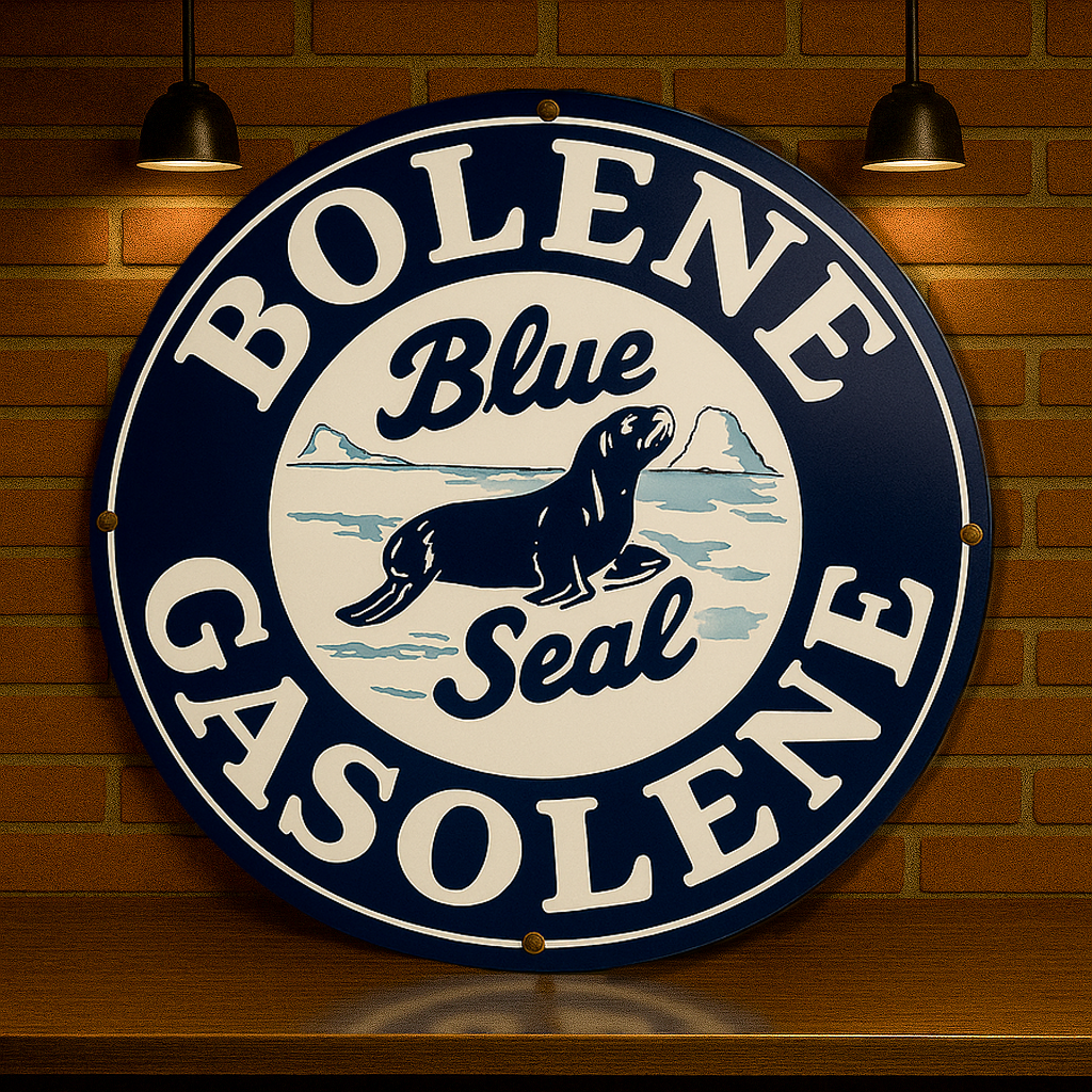 Bolene Gasolene Blue Seal Metal Tabela