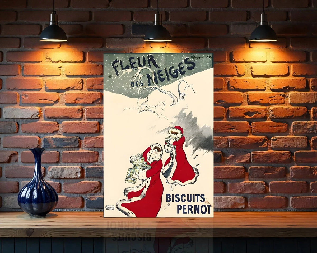 Fleur des Neiges Biscuits Pernot Metal Tabela