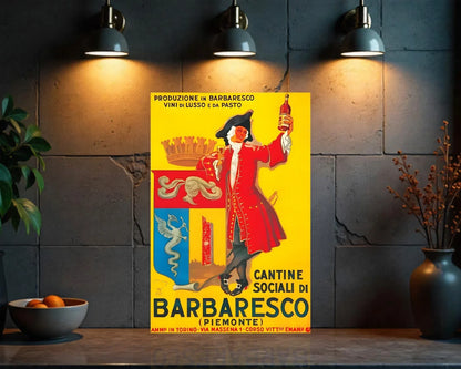 Barbaresco Piemonte Metal Tabela