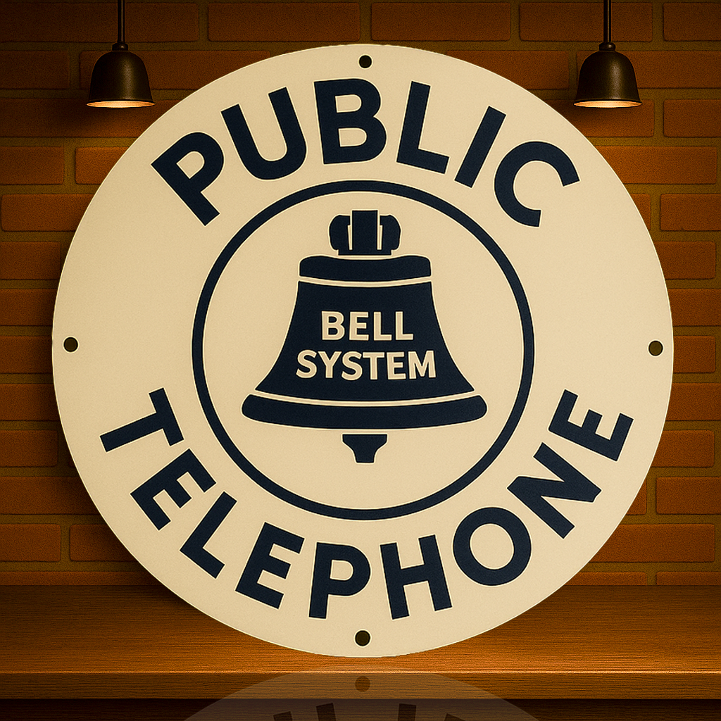 Bell System Public Telephone - Telecom Metal Tabela
