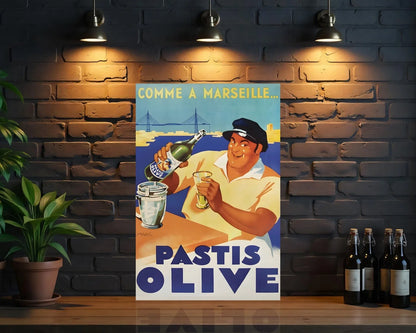 PASTIS OLIVE Metal Tabela