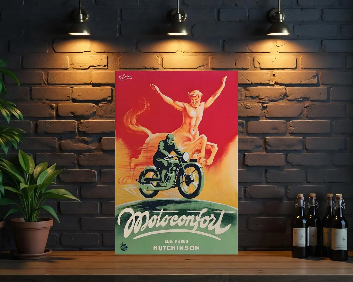 Motoconfort Hutchinson Tires Metal Tabela