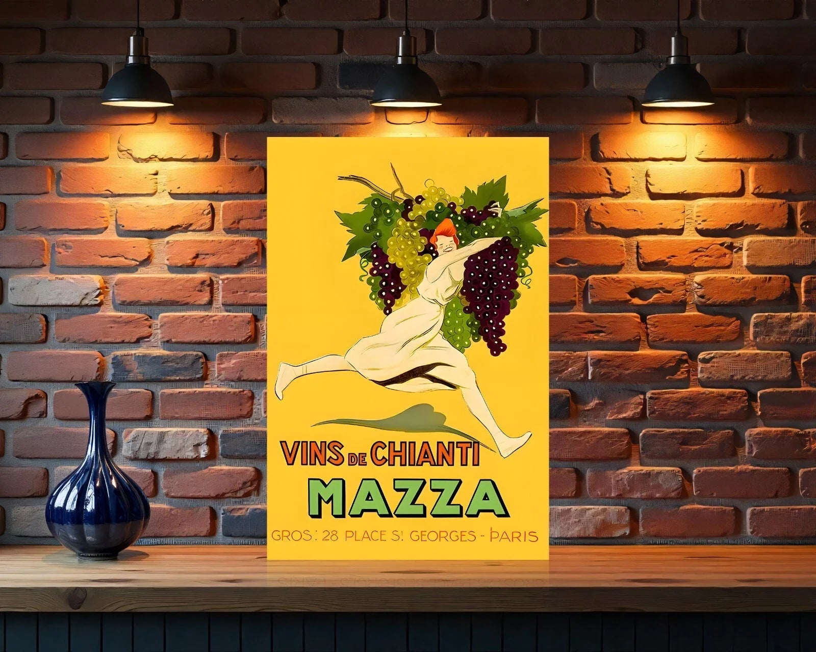 Vins de Chianti Mazza Metal Tabela