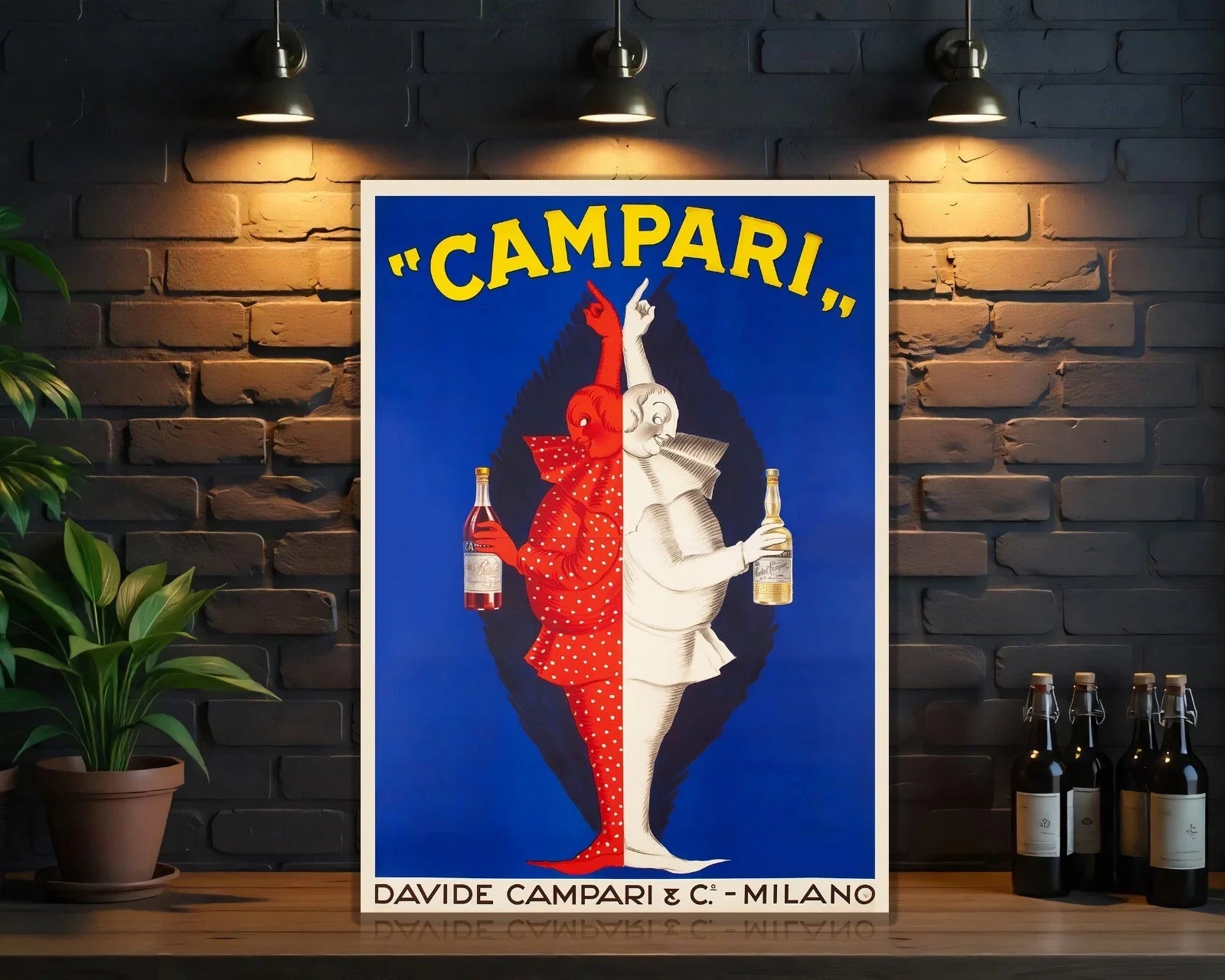 Campari Twins Metal Tabela
