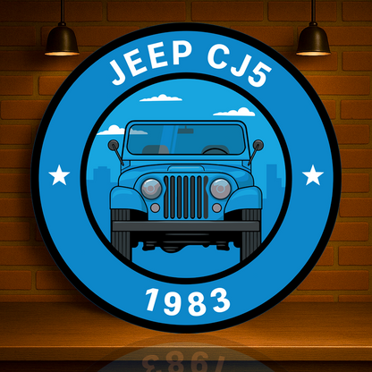 JEEP 1983 CJ5 Classic Off - Road Legend Metal Tabela