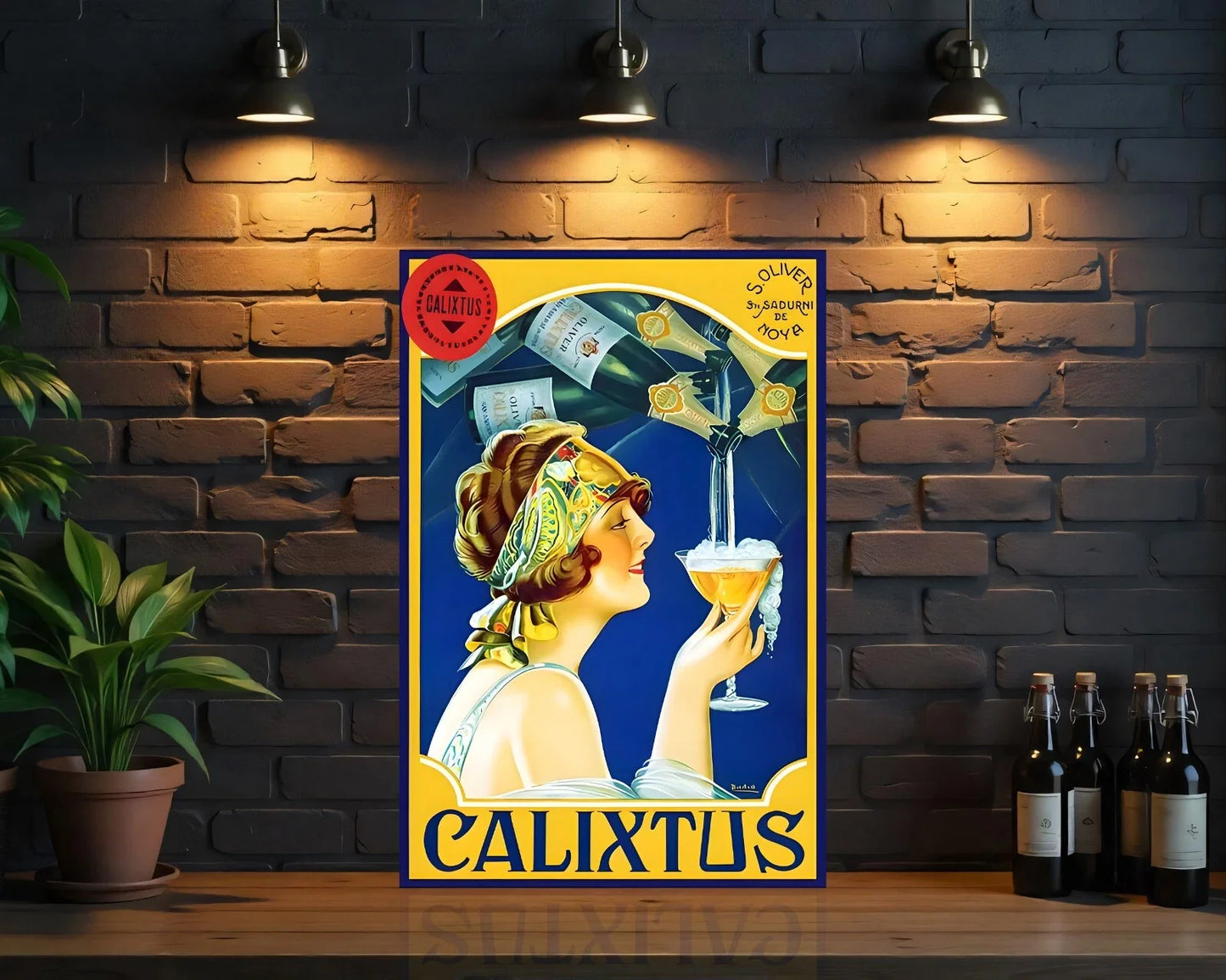 Calixtus Spanish Sparkling Wine Metal Tabela