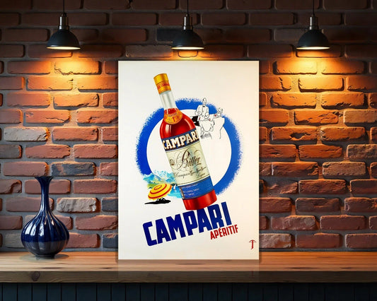 Campari Apéritif Circle Edition Metal Tabela