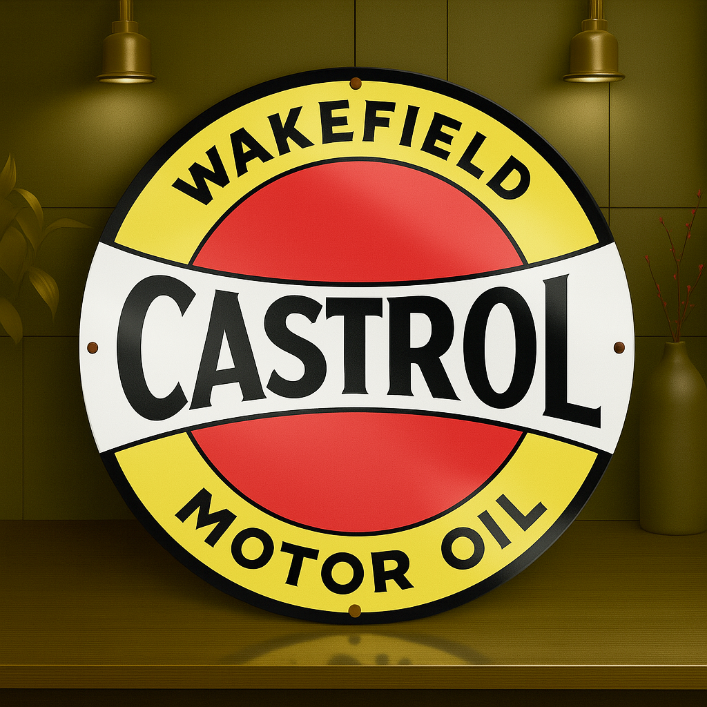 Wakefield Castrol Motor Oil Metal Tabela