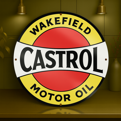 Wakefield Castrol Motor Oil Metal Tabela