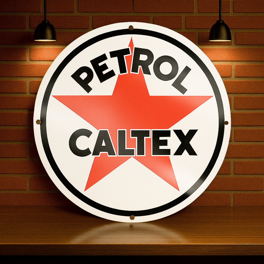 PETROL CALTEX Metal Tabela