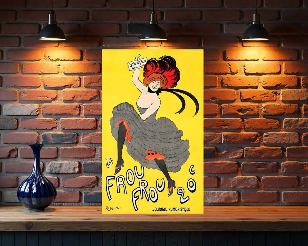 Le Frou Frou French Belle Époque Cabaret Humor Metal Tabela