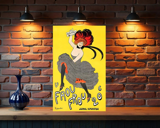 Le Frou Frou French Belle Époque Cabaret Humor Metal Tabela