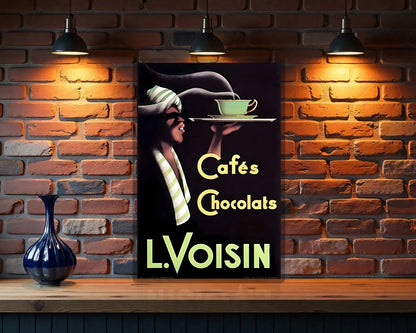 Cafés Chocolats L. Voisin Metal Tabela