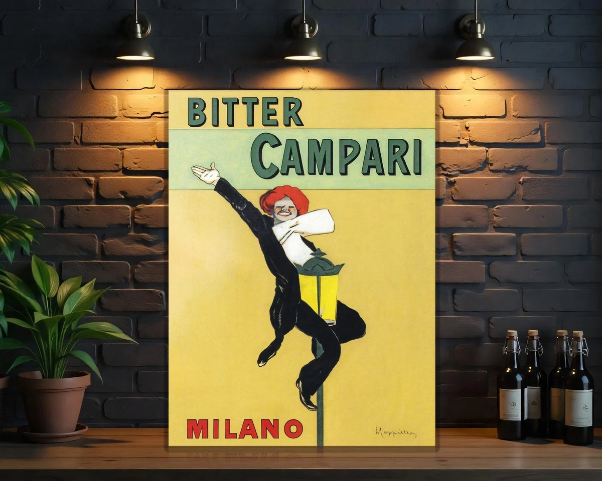 Campari Bitter Campari MILANO Yellow Metal Tabela