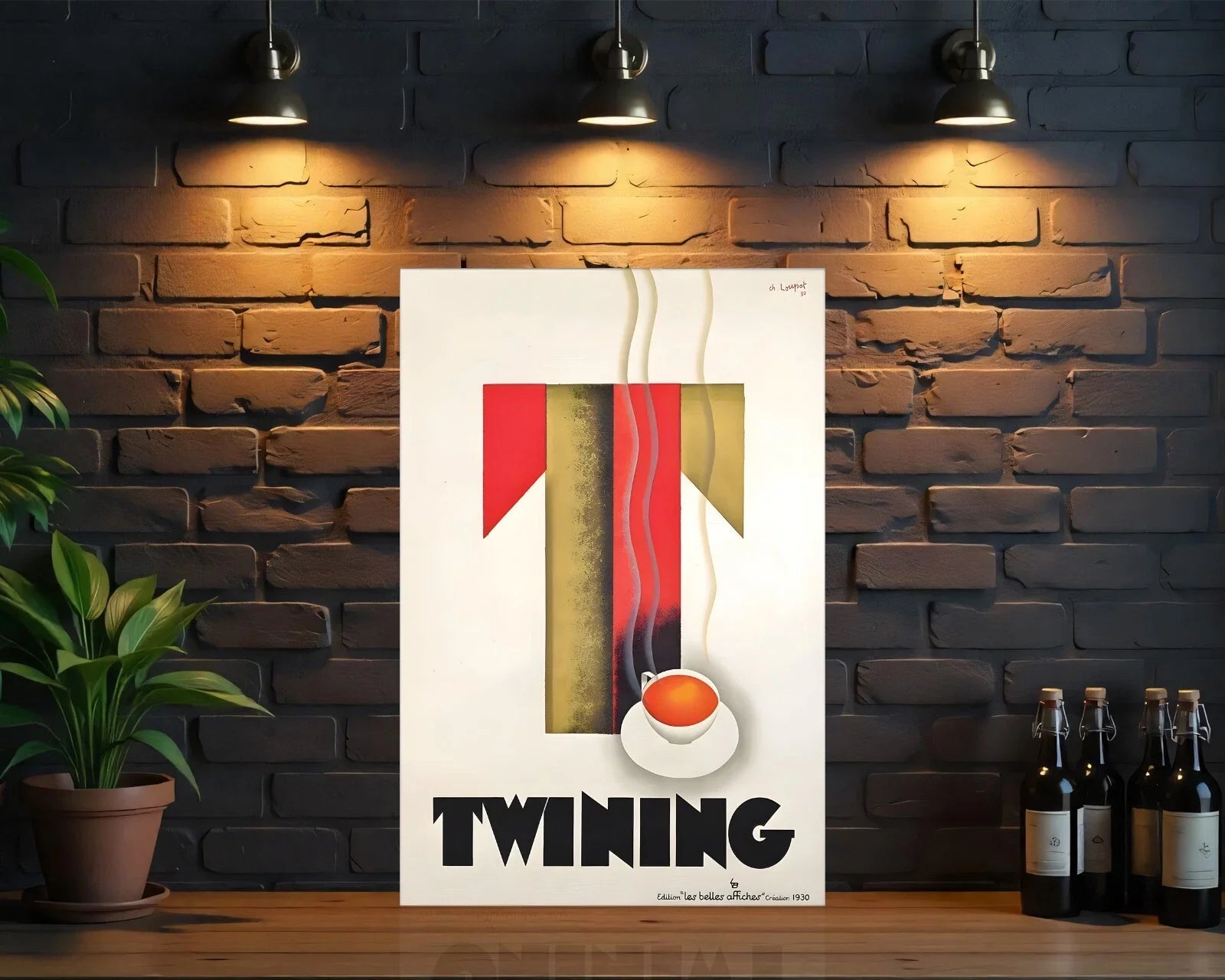 TWINING Vintage French Metal Tabela