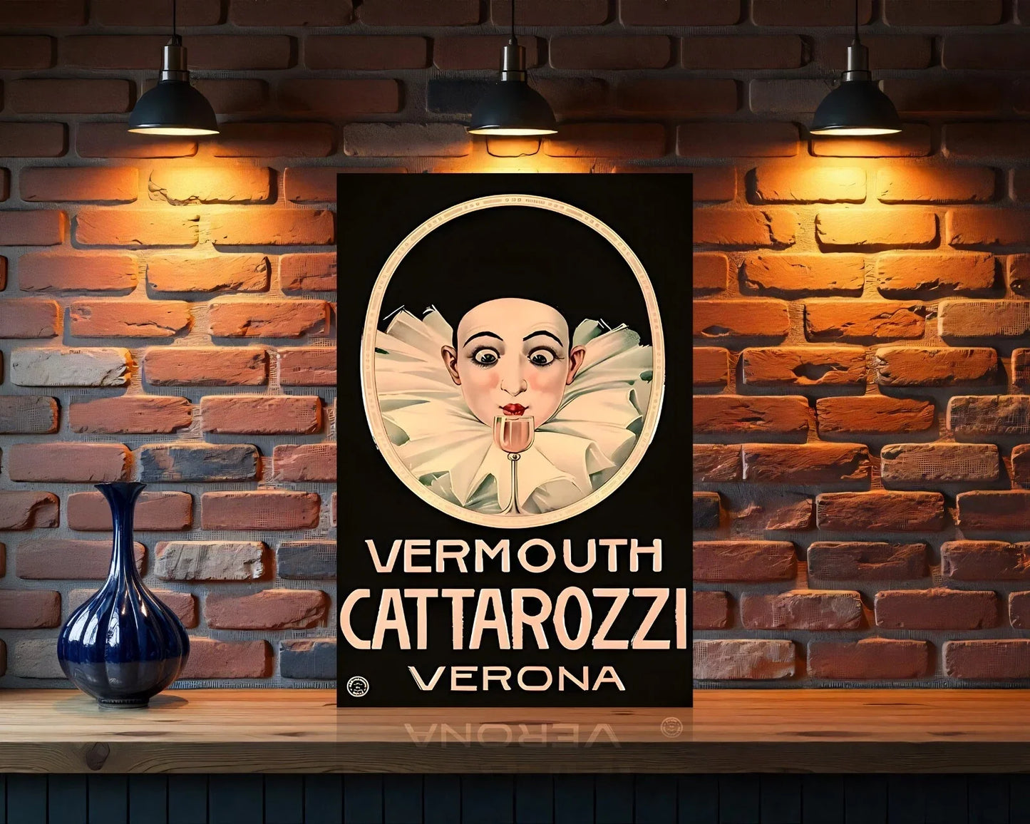 Cattarozzi Verona Vermouth Metal Tabela