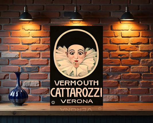 Cattarozzi Verona Vermouth Metal Tabela