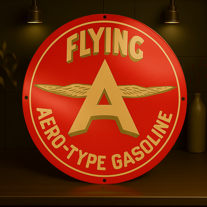 Flying A Aero - Type Gasoline Metal Tabela