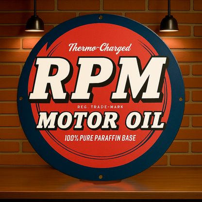 RPM Motor Oil Metal Tabela