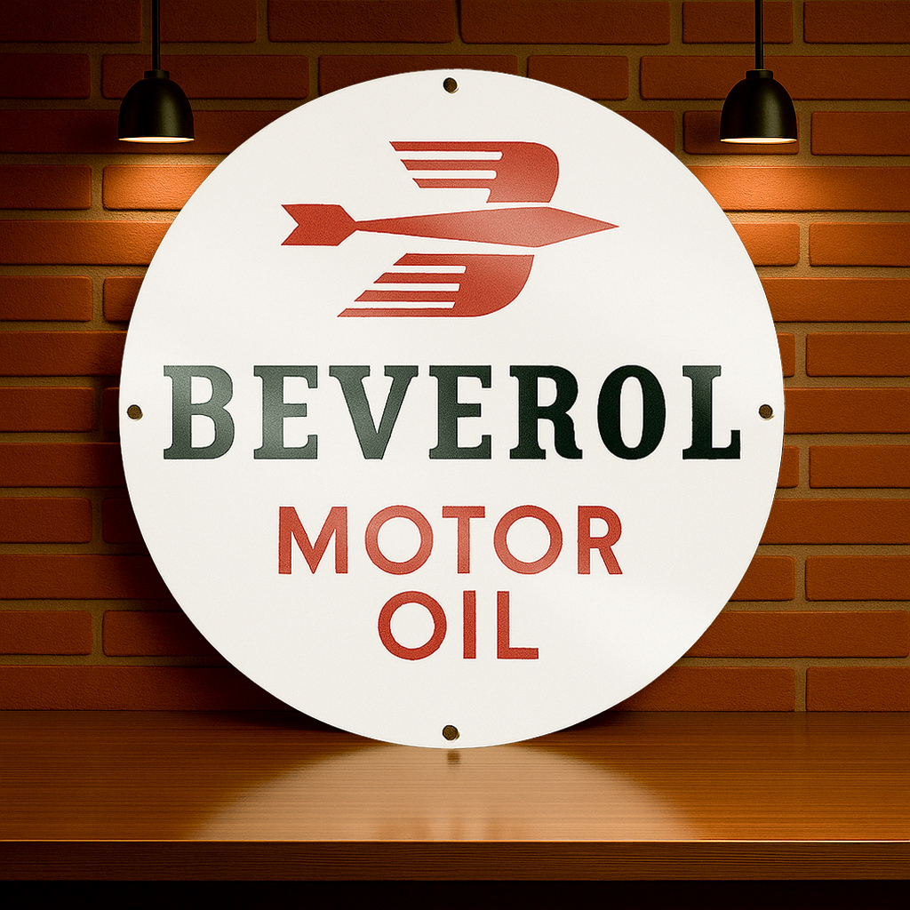 Beverol Motor Oil Metal Tabela