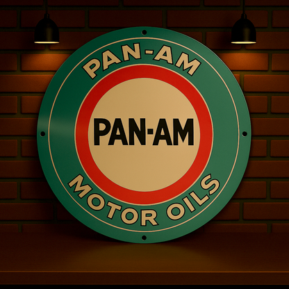 Pan - Am Motor Oils Metal Tabela