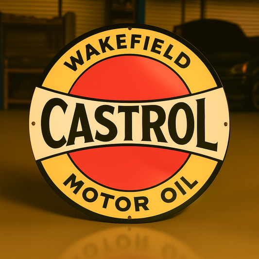 Wakefield Castrol Motor Oil Metal Tabela