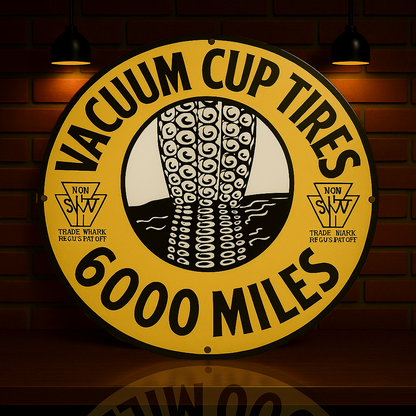 Vacuum Cup Tires 6,000 Miles Metal Tabela