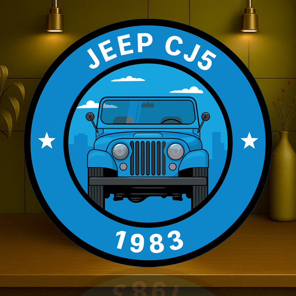 JEEP 1983 CJ5 Classic Off - Road Legend Metal Tabela