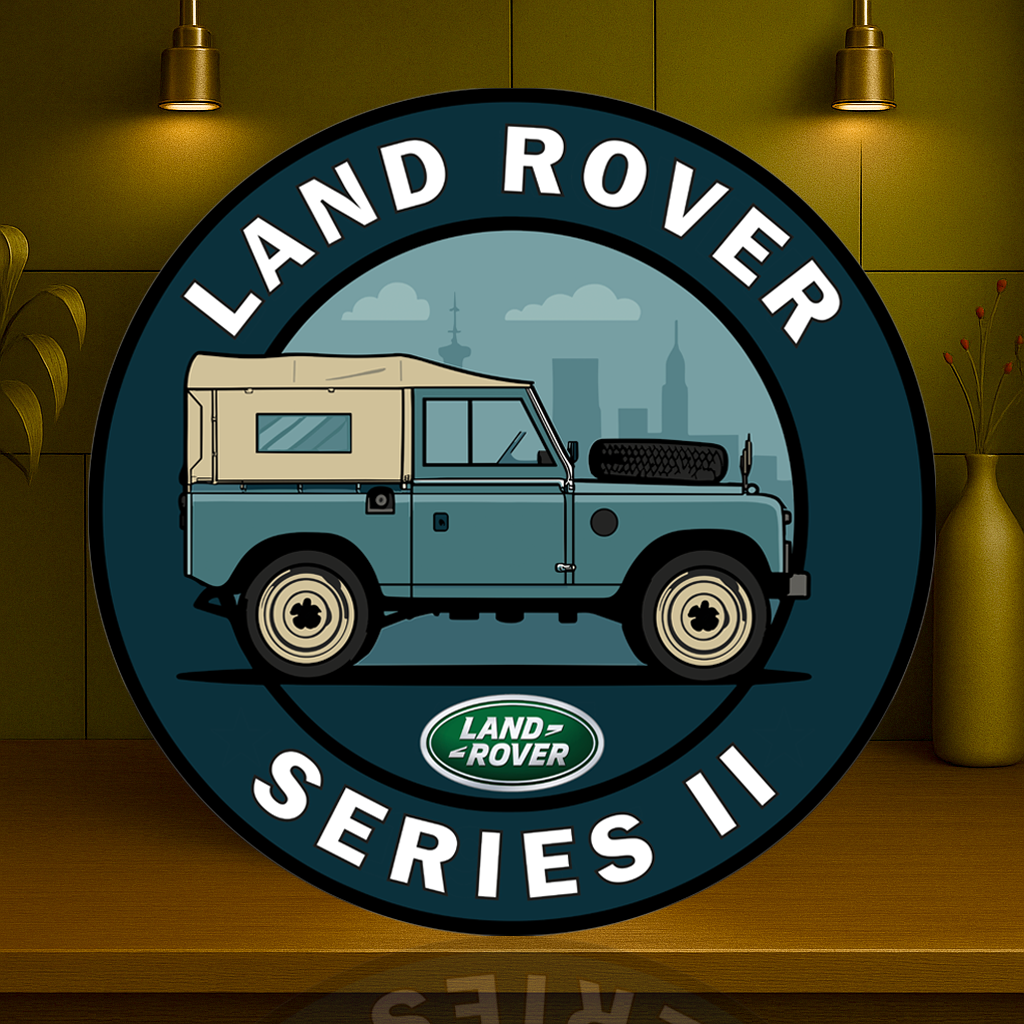 Land Rover Series II Off - Road Heritage Classic 4x4 Metal Tabela