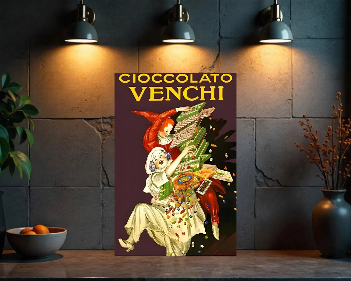 Cioccolato Venchi Italian Chocolate Metal Tabela