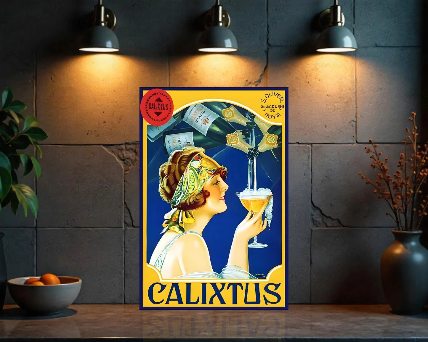 Calixtus Spanish Sparkling Wine Metal Tabela