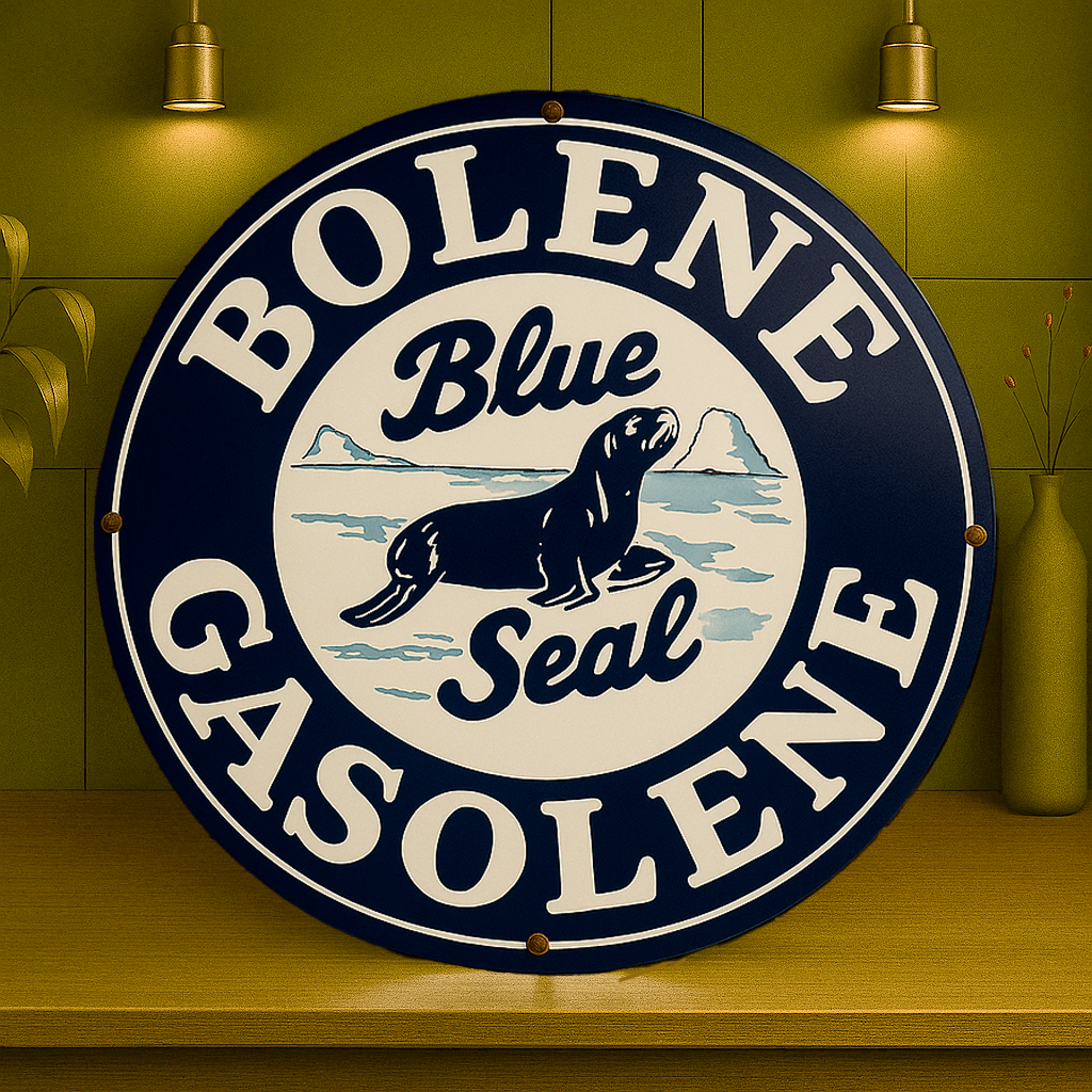 Bolene Gasolene Blue Seal Metal Tabela