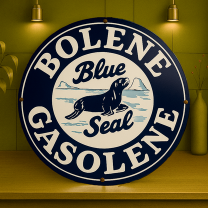 Bolene Gasolene Blue Seal Metal Tabela