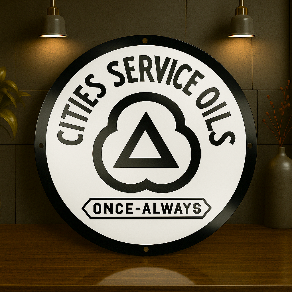 CITIES Service OILS Once - Always Metal Tabela