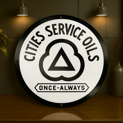 CITIES Service OILS Once - Always Metal Tabela
