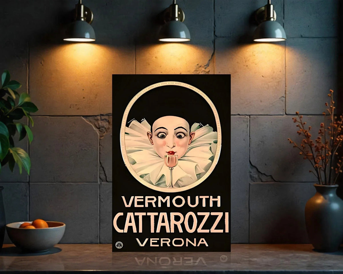 Cattarozzi Verona Vermouth Metal Tabela