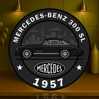 Mercedes - Benz 300 SL 1957 - 19.7" ( ) Metal Tabela