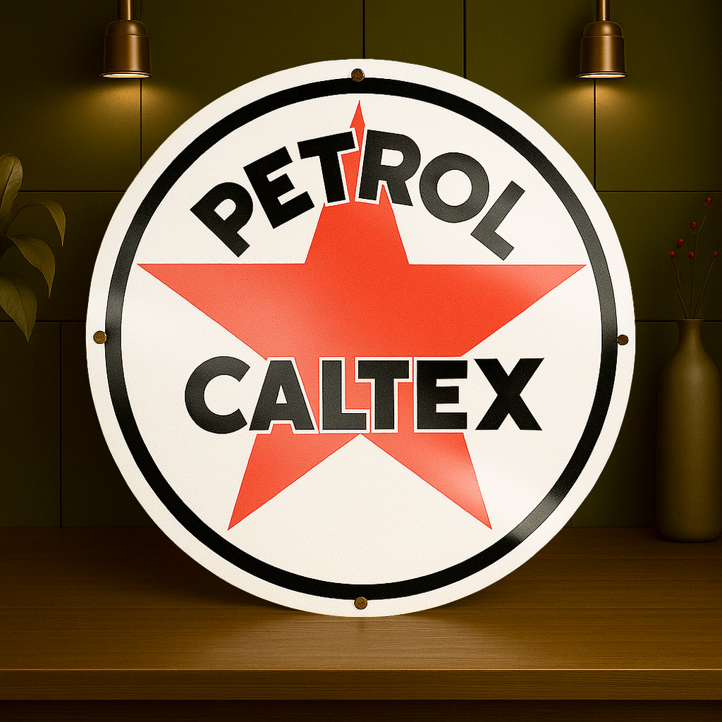 PETROL CALTEX Metal Tabela