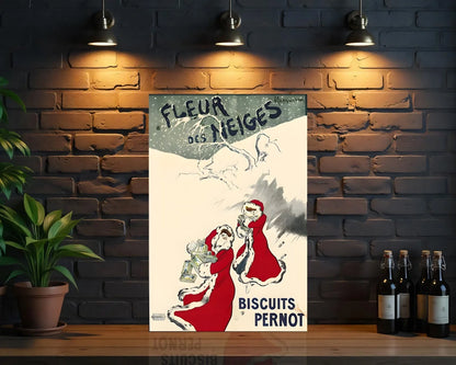 Fleur des Neiges Biscuits Pernot Metal Tabela