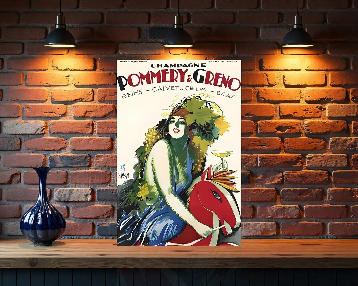 Champagne Pommery & Greno Metal Tabela