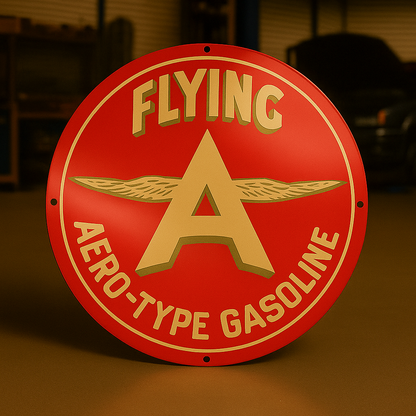 Flying A Aero - Type Gasoline Metal Tabela