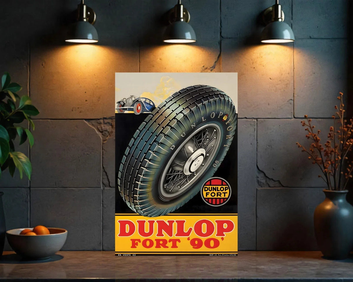 DUNLOP FORT '90' Metal Tabela