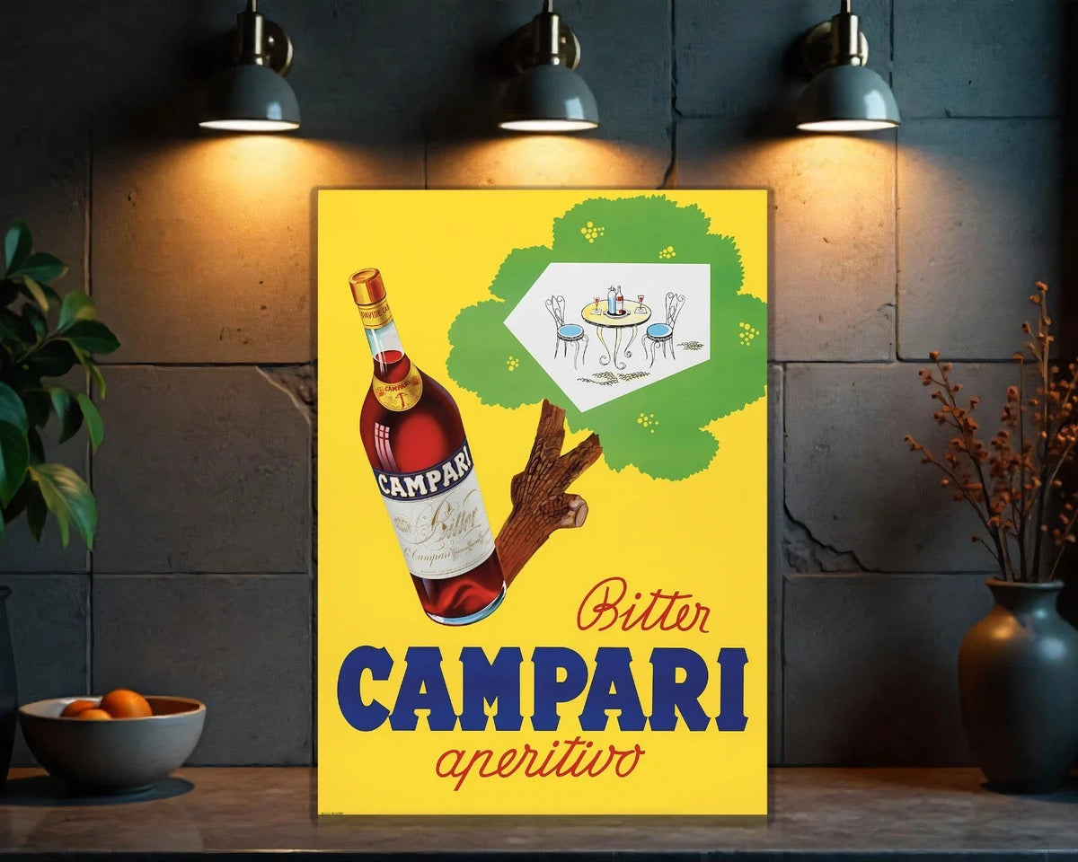 Campari "Bitter Aperitivo" Italian Metal Tabela
