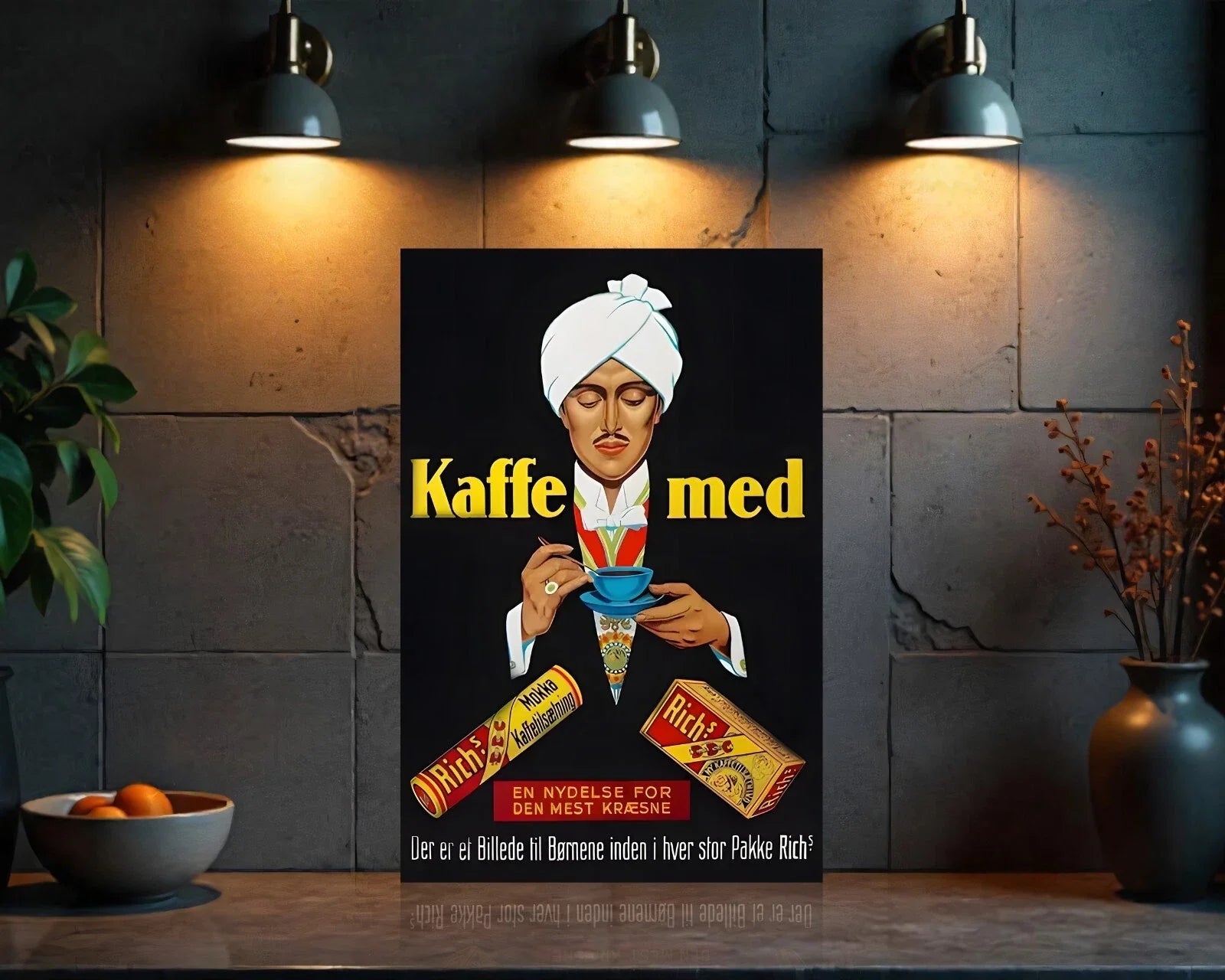 Rich's Kaffe Metal Tabela